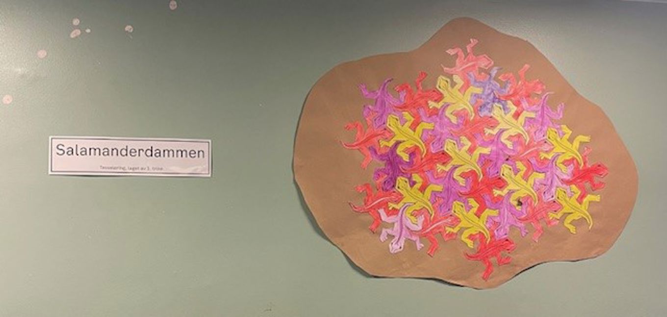 Papirmodell av Salamanderdammen Papirmodell av Salamanderdammen